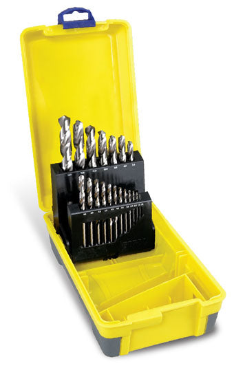 HSS Bright Finish Drill Set Metric: 1.0 - 13.0 | 19pc 2-Tier