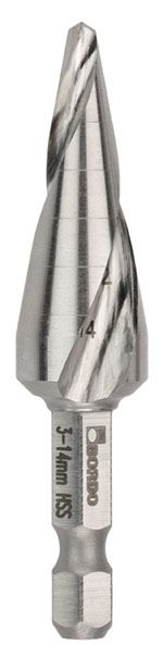 IMPACT Hex Shank M2-HSS Cone Drill | Bordo