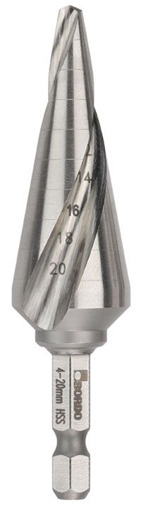 IMPACT Hex Shank M2-HSS Cone Drill | Bordo