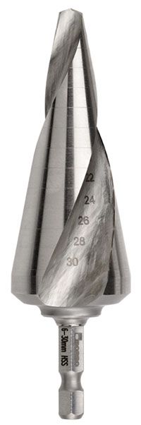 IMPACT Hex Shank M2-HSS Cone Drill | Bordo