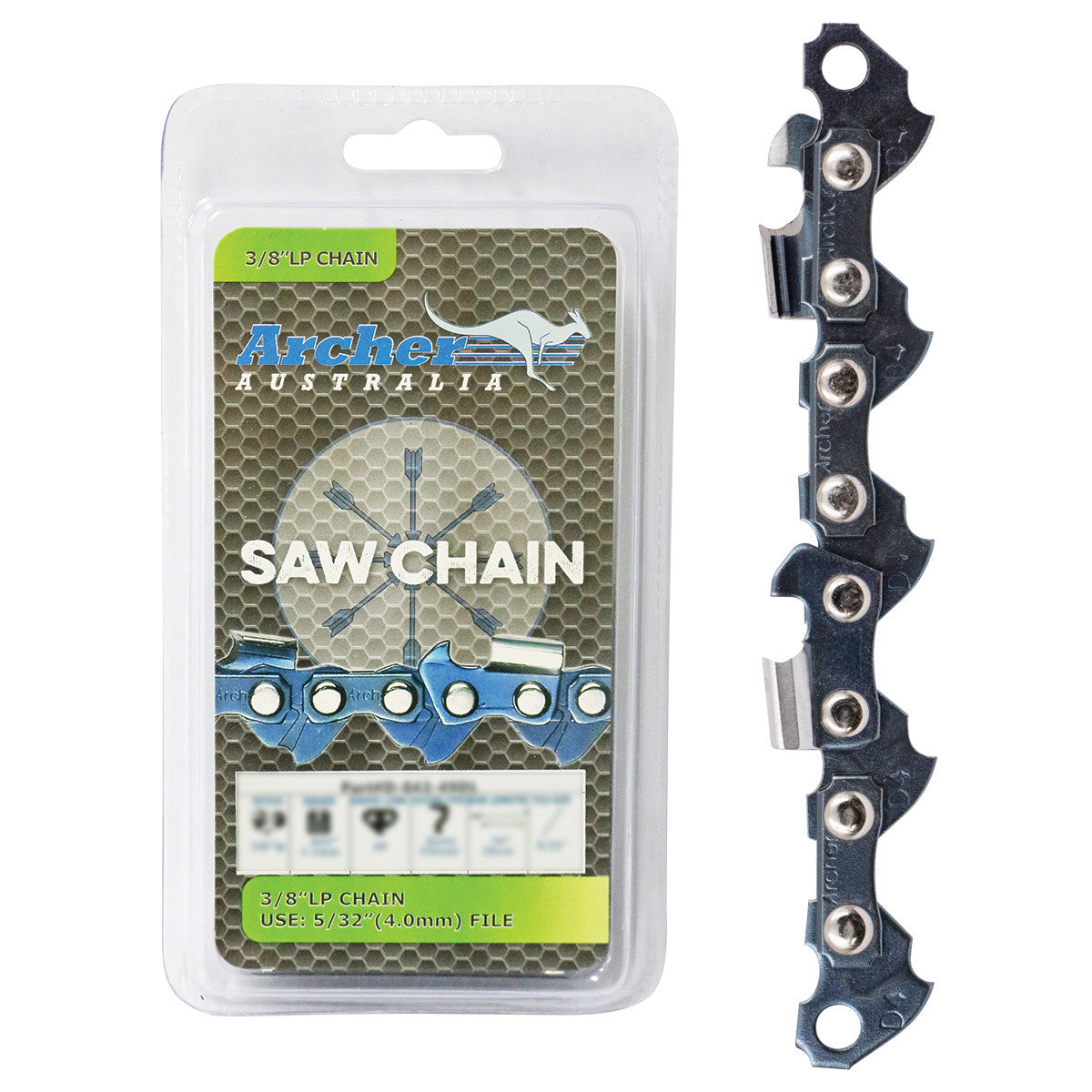 Archer Chain Loop - 3/8" LP, .043", 55DL, Semi Chisel