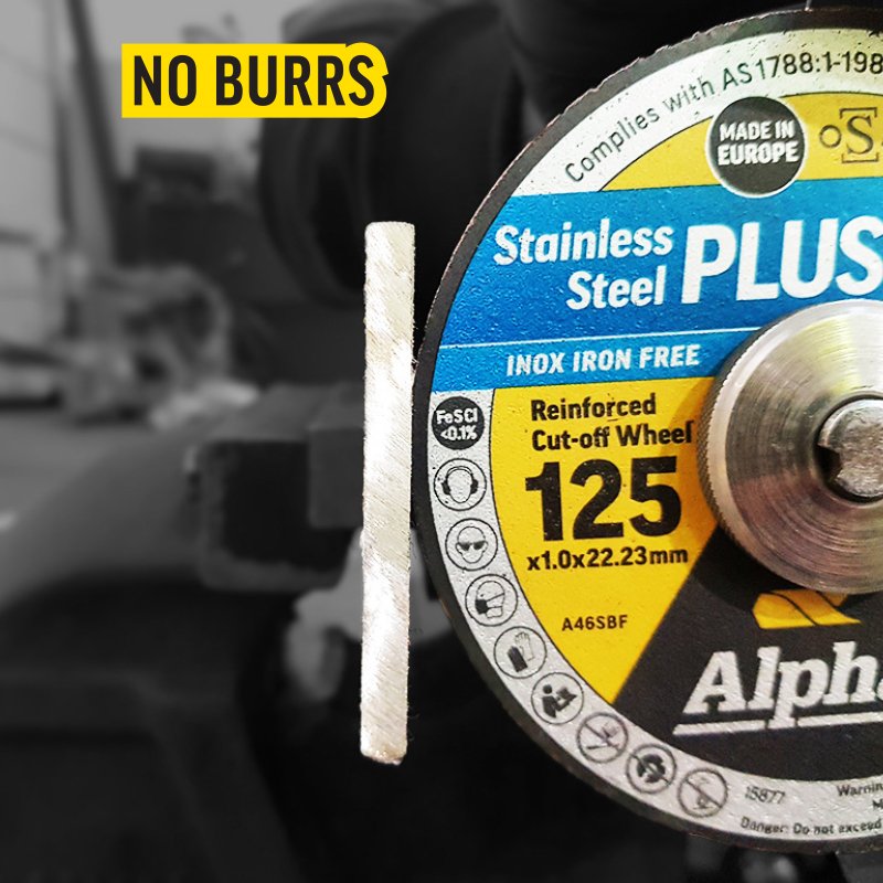 Δίσκος κοπής Alpha Xtra Stainless Plus 125 x 1,0 mm | 10 Συσκευασία
