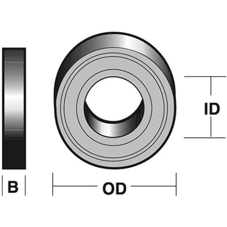 Ball Bearing TB5 | 19mm OD X 6mm ID X 6mm B