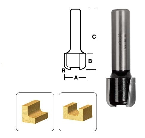 Dish Cut Router Bit | CARBiTOOL