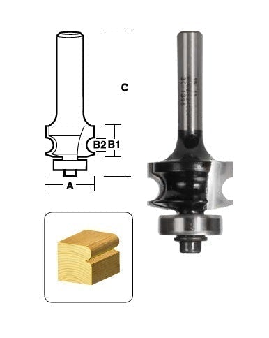 CARBiTOOL Drawing Line Router Bit TDL6B 1/2