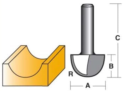 Core Box Router Bit | CARBiTOOL