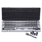 Sheffield Drive Metric & Imperial Standard & Deep Socket Set Dual Action