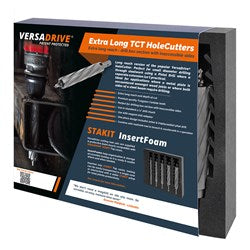Sheffield VersaDrive TCT HoleCutter Extra Long Series Set + Pilots