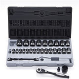 Sheffield Drive Metric Standard Socket Set Dual Action