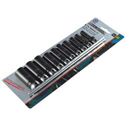 Sheffield Drive Metric Deep Socket Set Dual Action