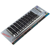 Sheffield Drive Metric Deep Socket Set Dual Action