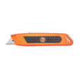 Sheffield Auto-Retracting Orange Safety Knife With Rubber Grip