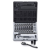 Sheffield Drive Imperial Standard & Deep Socket Set Dual Action