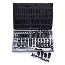 Sheffield Drive Metric & Imperial Standard & Deep Socket Set Dual Action