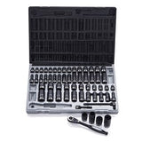 Sheffield Drive Metric & Imperial Standard & Deep Socket Set Dual Action