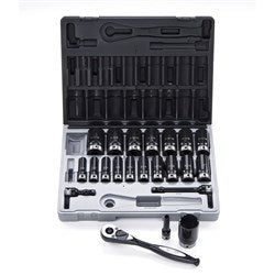 Sheffield Drive Imperial Deep Socket Set Dual Action