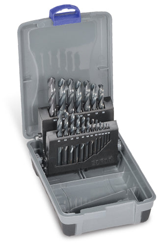 Black Finish Jobber Drill Set Metric: 1.0 - 10.0 x 0.5mm Rises | 19pc