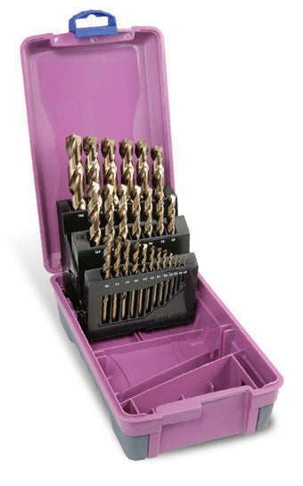 Cobalt Jobber Drill Set Metric: 1.0 - 13.0 x 0.5mm Rises | 25pc