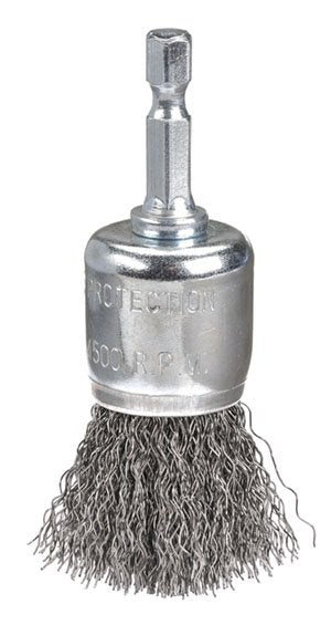 Bordo Wire End Brush Crimped Shaft