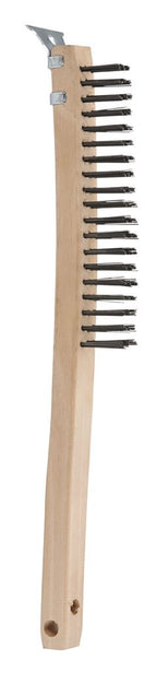 Bordo Rows Steel Wire Long Wooden Handle Brush With Sc