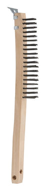 Bordo Rows Steel Wire Long Wooden Handle Brush With Sc