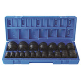 Sheffield 1/2" Drive 6-POINT IMPERIAL STANDARD SOCKET SET - 19 Piece 1/2 Drive 6-Point Imperial Standard Socket Set