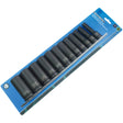 Sheffield 1/2" Drive 6-POINT IMPERIAL DEEP SOCKET SET - 12 Piece 1/2 Drive 6-Point Imperial Deep Socket Set