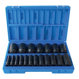 Sheffield 1/2" Drive 6-POINT IMPERIAL DEEP SOCKET SET - 19 Piece 1/2 Drive 6-Point Imperial Deep Socket Set