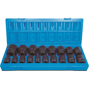Sheffield 3/4" Drive 6-POINT METRIC STANDARD SOCKET SET - 18 Pieces 3/4 Drive 6-Point Metric Standard Socket Set