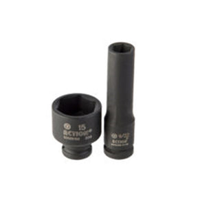 Sheffield 1/4" DRIVE 6-POINT IMPERIAL DEEP IMPACT SOCKET - 11/32" x 1/4" Drive 6-Point Imperial Deep Impact Socket