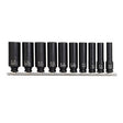 Sheffield Action Drive Metric Deep Magnetic Impact Socket Set