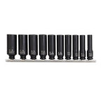 Sheffield Action Drive Metric Deep Magnetic Impact Socket Set