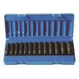 Sheffield Drive Metric Deep Socket Set