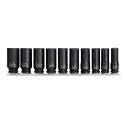 Sheffield Action Drive Metric Deep Magnetic Impact Socket Set