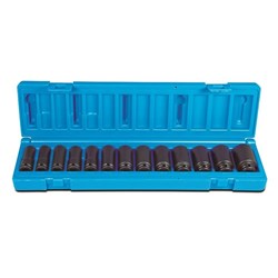 Sheffield Drive Metric Deep Magnetic Socket Set