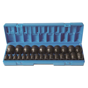 Sheffield 26 Pieces 1/2" Drive 6-Point Metric Standard Socket Set - 26 Pieces 1/2 Drive 6-Point Metric Standard Socket Set
