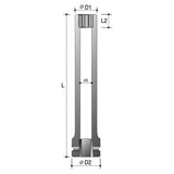 Sheffield 1/2" DRIVE 6-POINT METRIC IMPACT TUBE SOCKET 250MM - 27mm 1/2" Drive 6-Point Metric Impact Tube Socket - 250mm