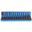 Sheffield 14 Pieces 1/2" Drive 6-Point Metric Standard Socket Set - 14 Pieces 1/2 Drive 6-Point Metric Standard Socket Set