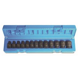 Sheffield Drive Metric Standard Socket Set