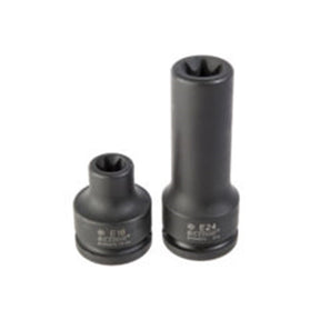 Sheffield 3/8" DRIVE 6-POINT E-TORX THIN WALL IMPACT SOCKET - E6 3/8" Drive 6-Point E-Torx Thin Wall Impact Socket