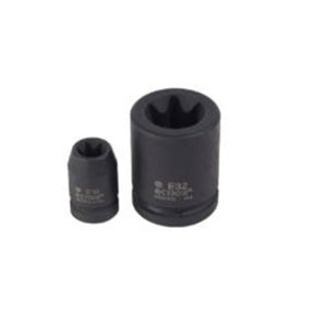 Sheffield 1" DRIVE 6-POINT E-TORX STANDARD IMPACT SOCKET - E20 1" Drive 6-Point E-Torx Standard Impact Socket
