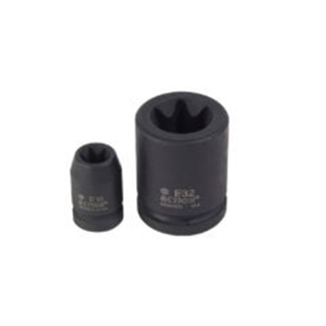 Sheffield 1" DRIVE 6-POINT E-TORX STANDARD IMPACT SOCKET - E24 1" Drive 6-Point E-Torx Standard Impact Socket