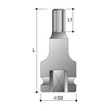 Sheffield 1" DRIVE METRIC 100MM IMPACT HEX DRIVER - 17mm 1" Drive Metric 100mm Impact Hex Driver