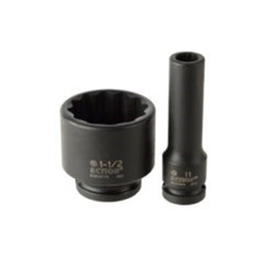 Sheffield 1/2" DRIVE 12-POINT IMPERIAL DEEP IMPACT SOCKET - 15/16" x 1/2" Drive 12-Point Imperial Deep Impact Socket