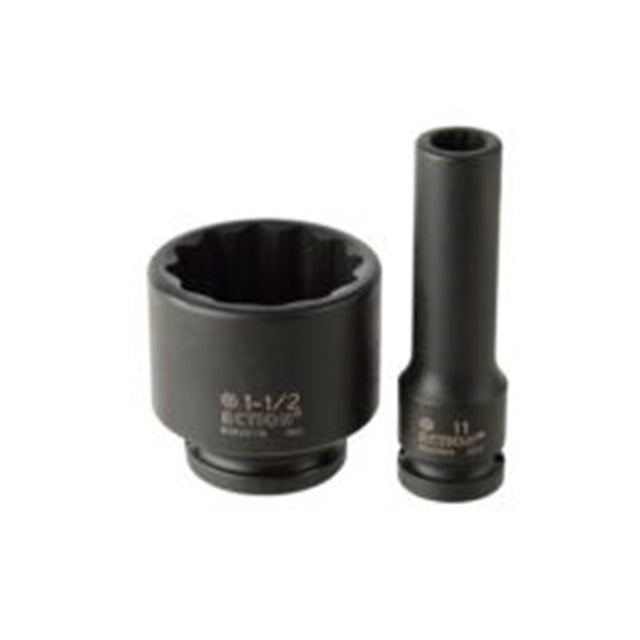 Sheffield 1/2" DRIVE 12-POINT IMPERIAL DEEP IMPACT SOCKET - 2-1/4" x 1/2" Drive 12-Point Imperial Deep Impact Socket