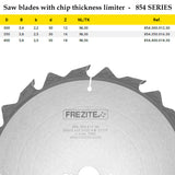 Rip Saw Blades with Chip Thickness Limiter | Frezite 854 Series