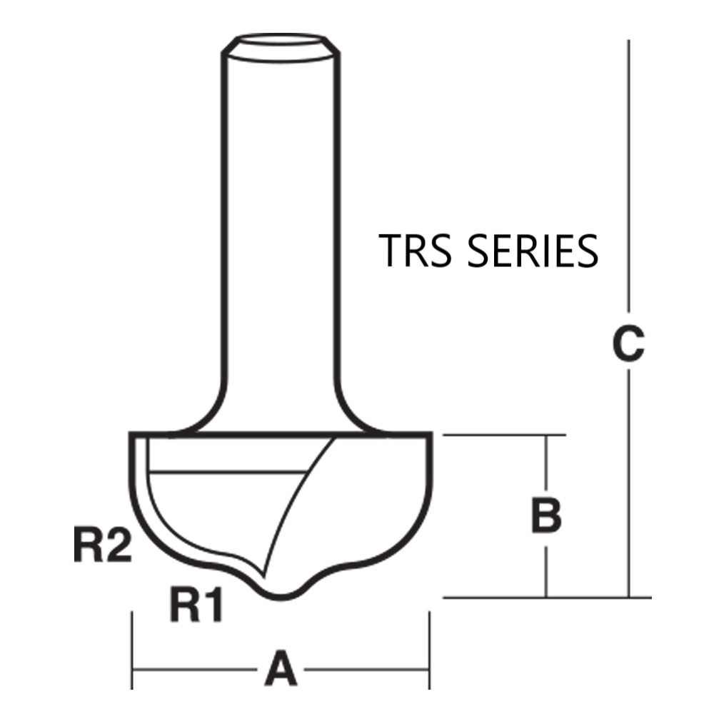 Ogee Bit Rounded Bottom | CARBiTOOL