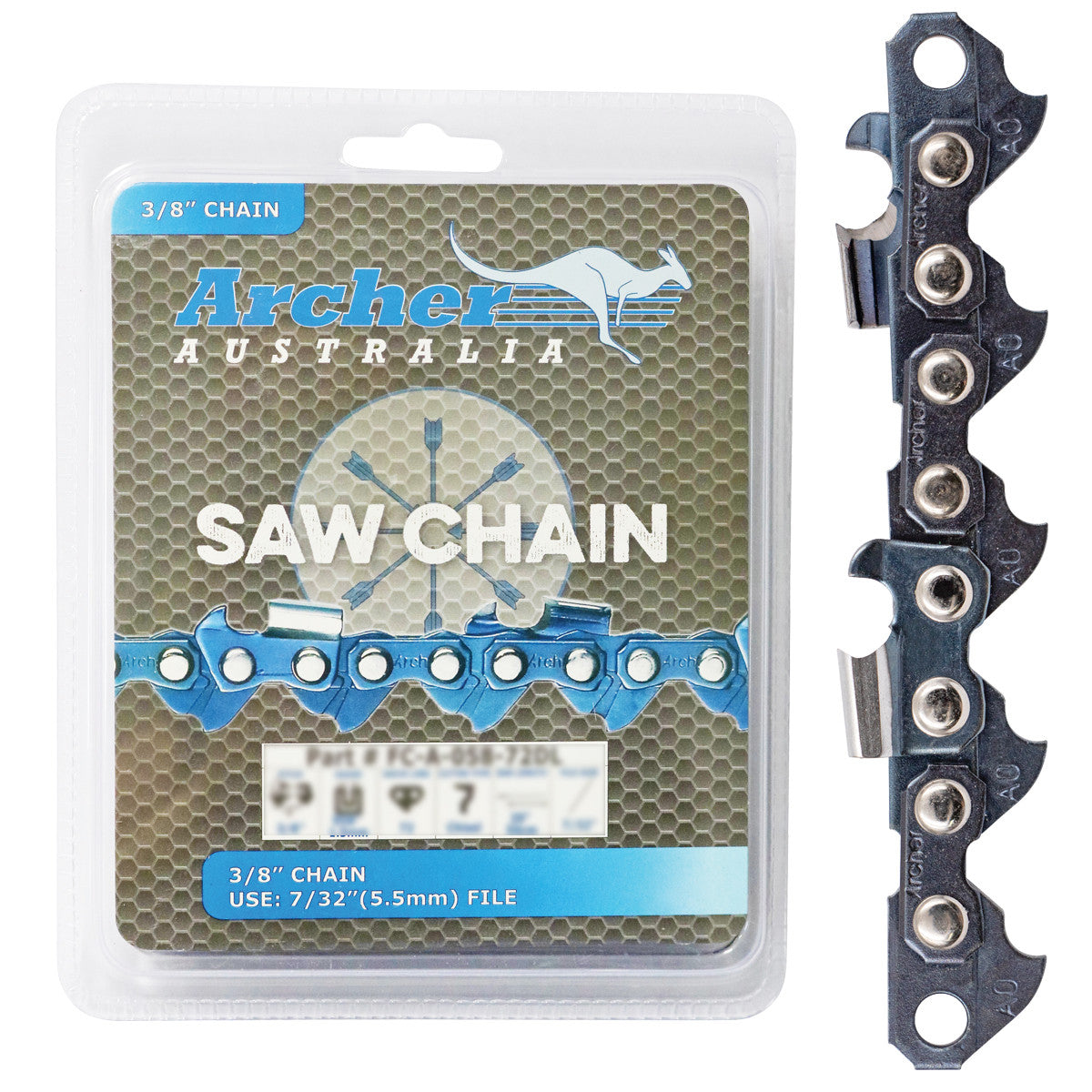 Archer Chain Loop - 3/8", .063", 72DL, Full Chisel