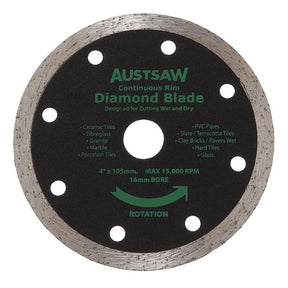 Sheffield Austsaw Diamond Blade Continuous Rim Continuous — official supplier product image