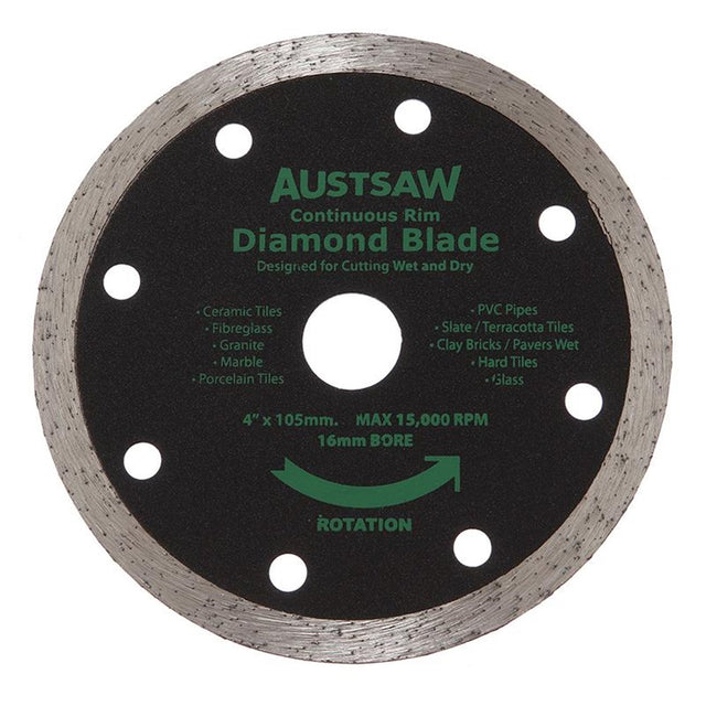 Sheffield Austsaw Diamond Blade Continuous Rim Continuous — official supplier product image